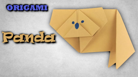 Origami panda | Jak složit pandu červenou z papíru