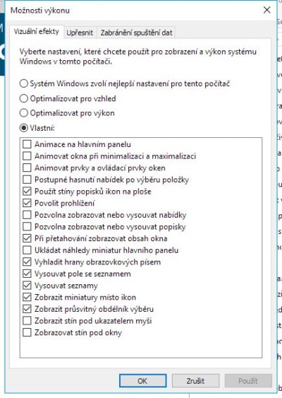 Jak zrychlit Windows 10 - optimalizace windows 10 - výkon systému