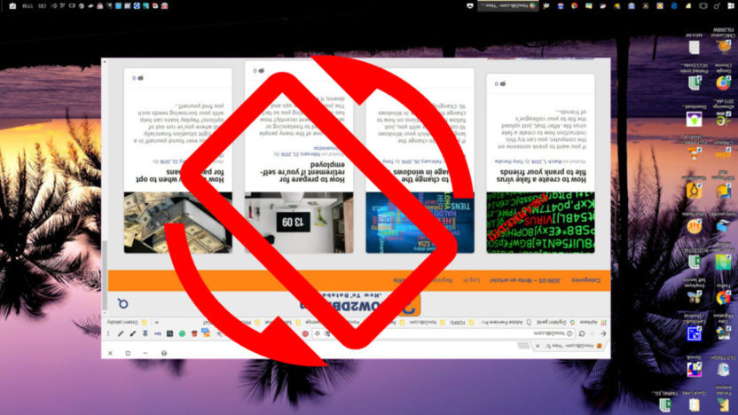 Jak provést otočení obrazovky použitím klávesové zkratky