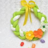 Jak ušít velikonoční věnec - velikonoční dekorace