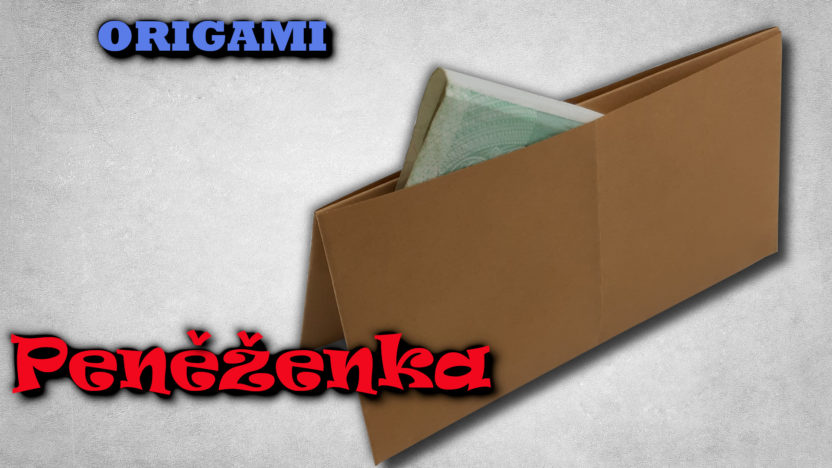 Peněženka z papíru - jak složit origami peněženku