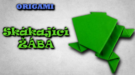 Origami Skákající Žába - jak složit žábu z papíru