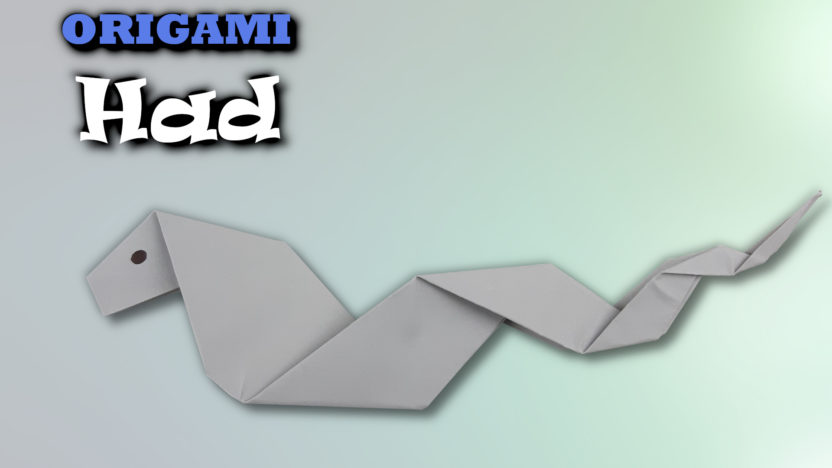 Origami Had | Jak vyrobit hada z papíru