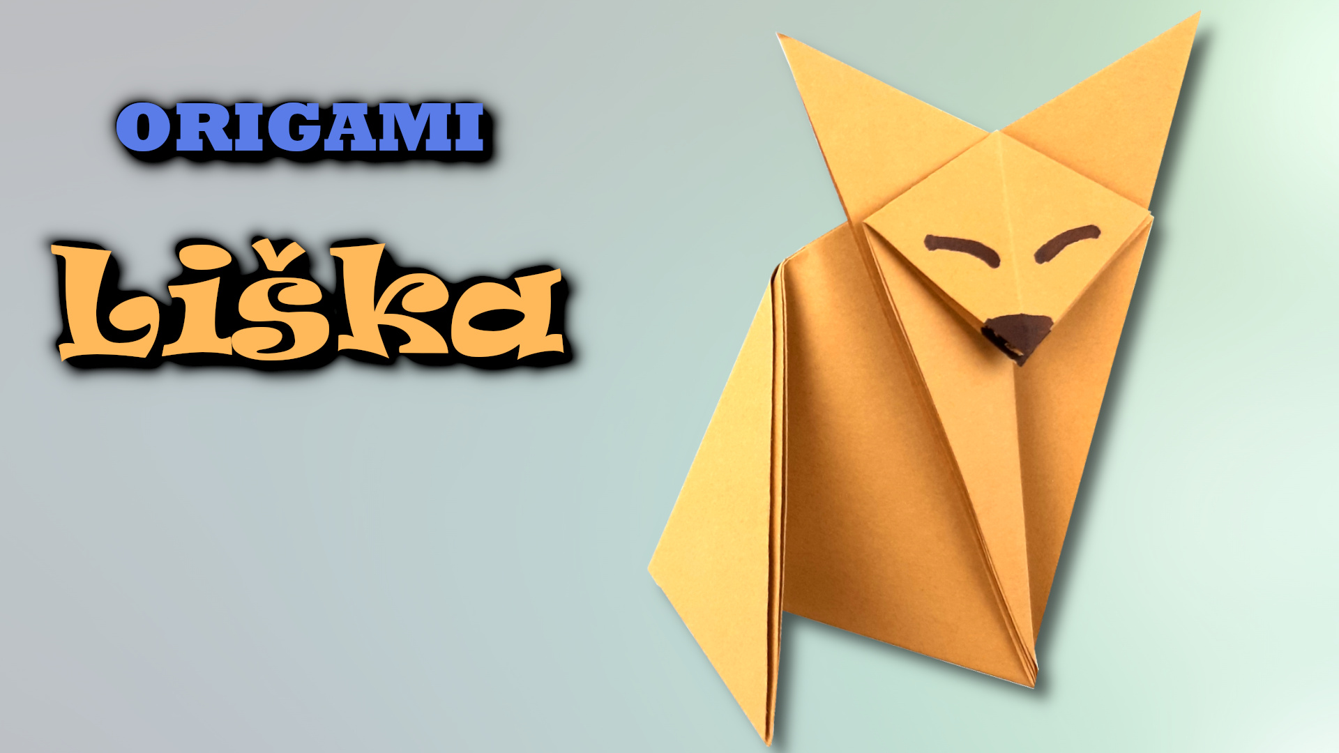 Origami Liška | Jak složit lišku z papíru
