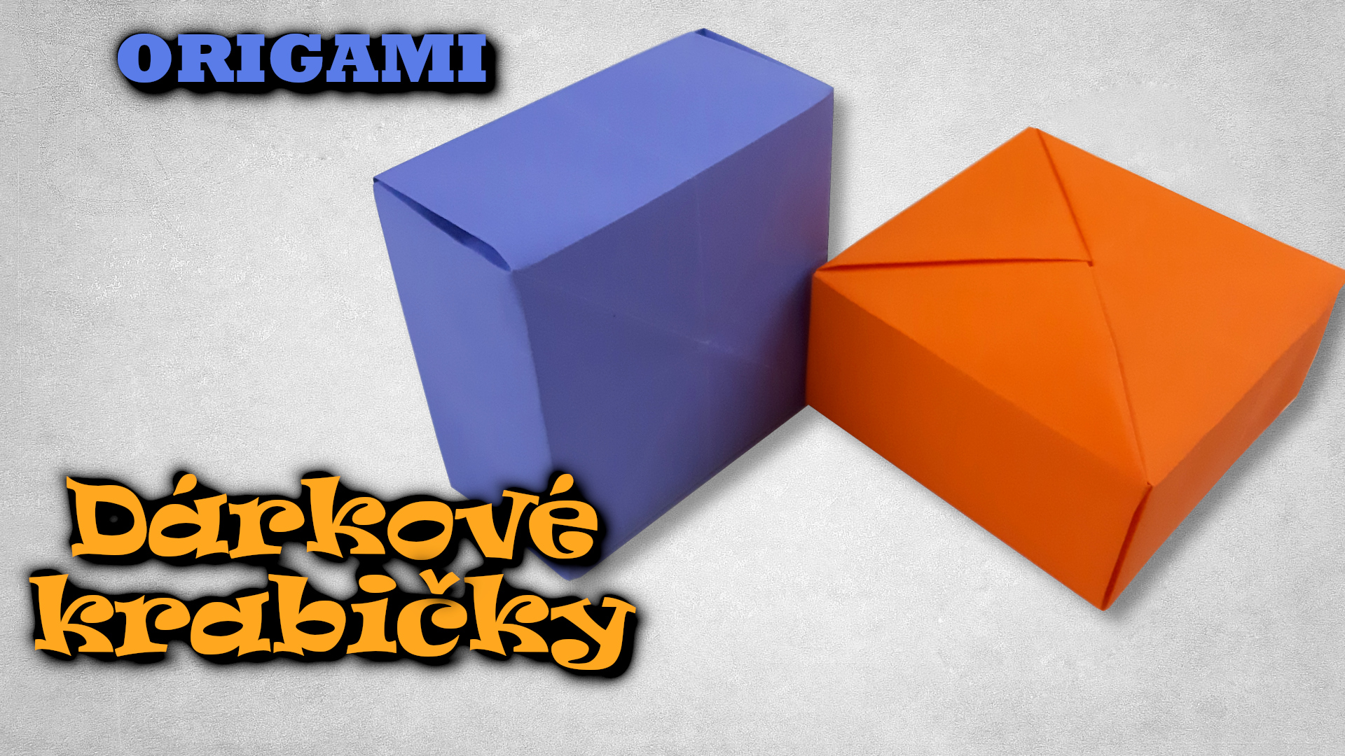 Dárkové Krabičky z papíru | Origami krabička z jednoho kusu papíru