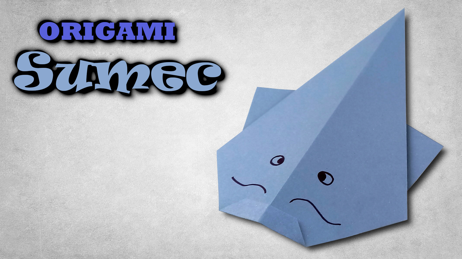 Origami sumec | jak vyrobit sumce z papíru