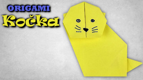 Origami kočka - jak vyrobit kočku z papíru