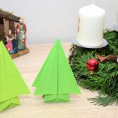 Origami stromeček | Jak vyrobit vánoční stromek z papíru