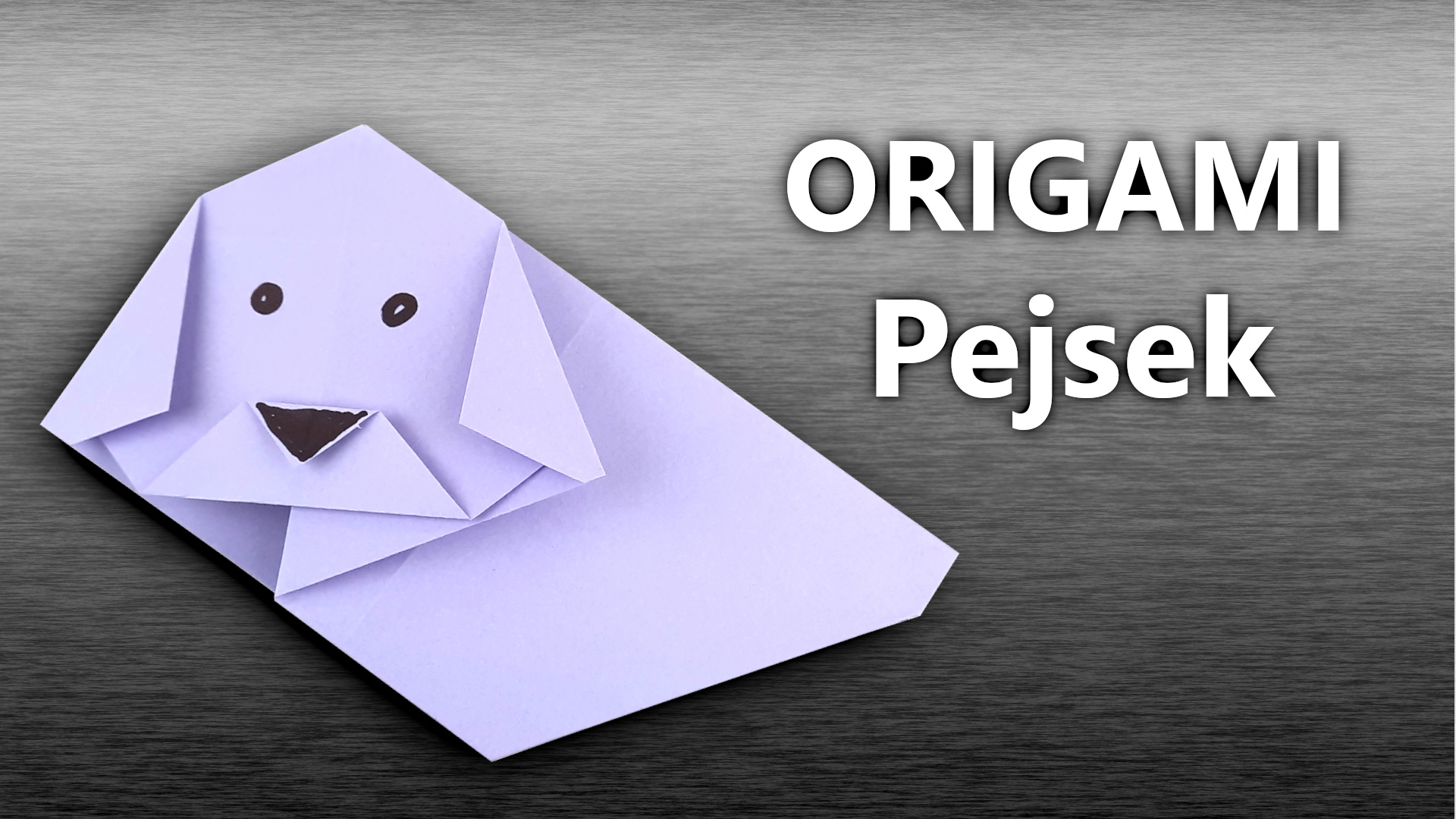 Origami pejsek - jak vyrobit pejska z papíru