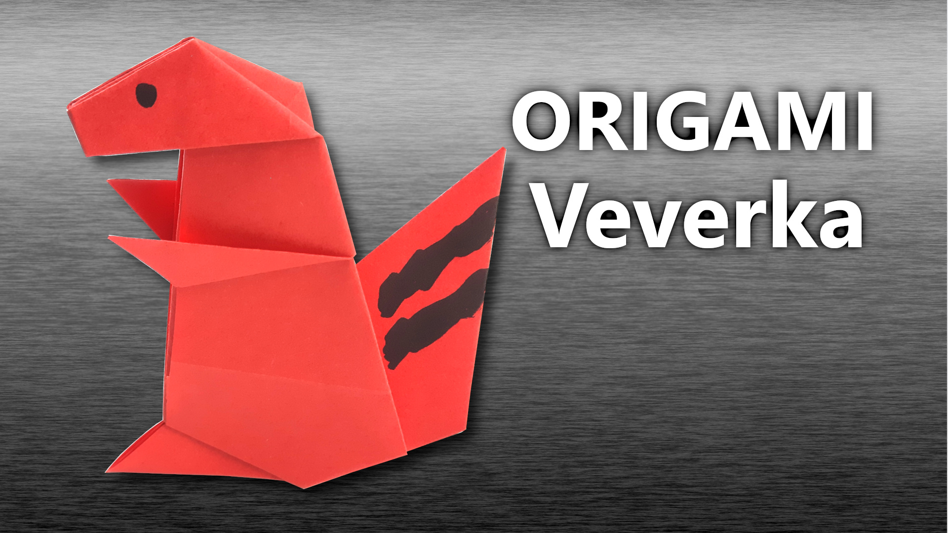 Origami Veverka