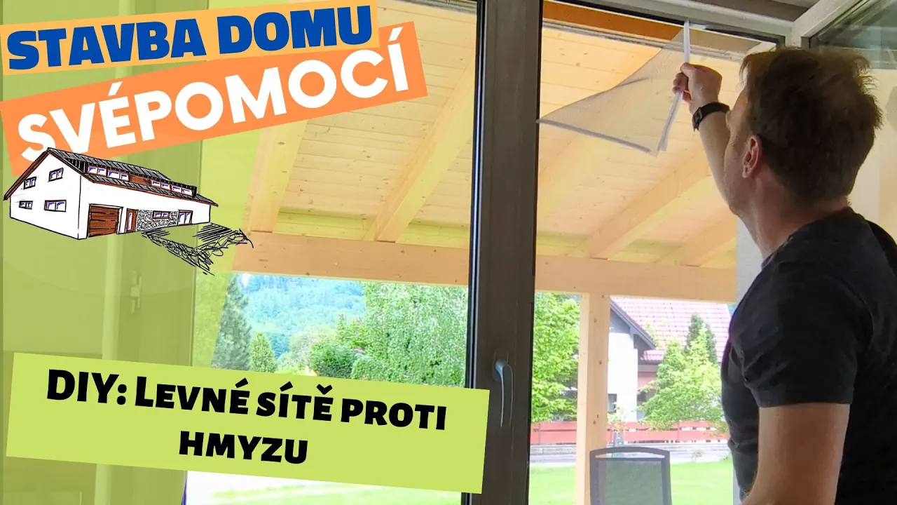 Levné sítě proti hmyzu do oken - montáž krok za krokem